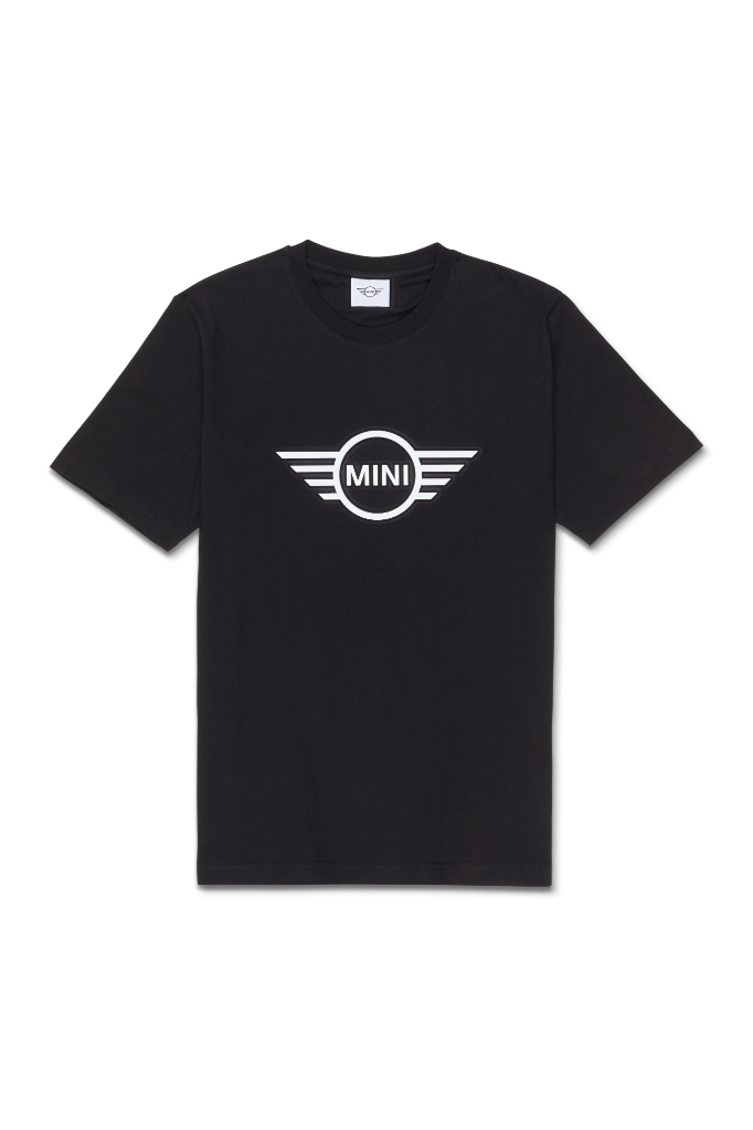 Genuine Mens T Shirt Tee Top Wing Logo Embossed Cotton Black White
