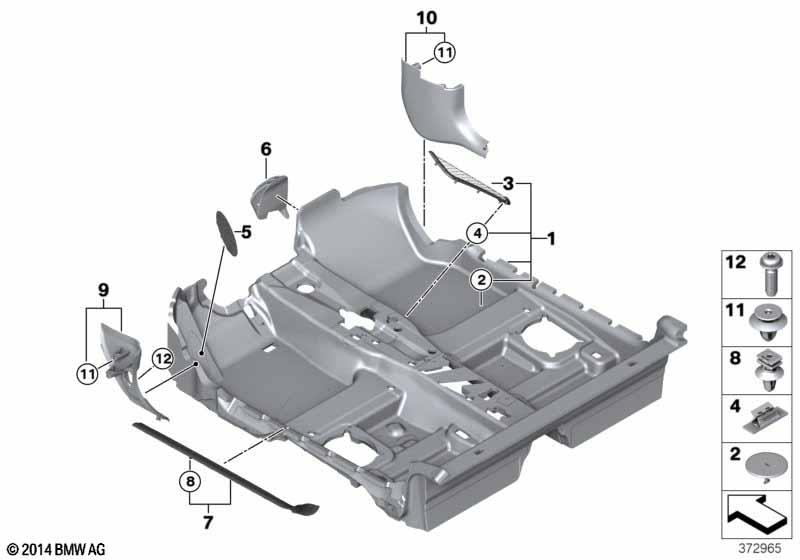 Genuine Left Passenger Side NS Floor Entrance Cover Strip 51 47 7 298 799