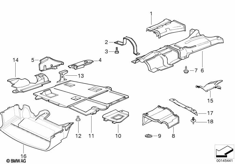Genuine Exhaust Support Heat Resistant Plate Shield 18 22 1 739 990