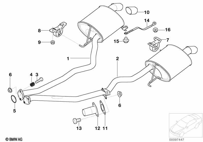 Genuine Exhaust Tailpipe Cover Trim Tip End Black Crome 18 30 7 549 770