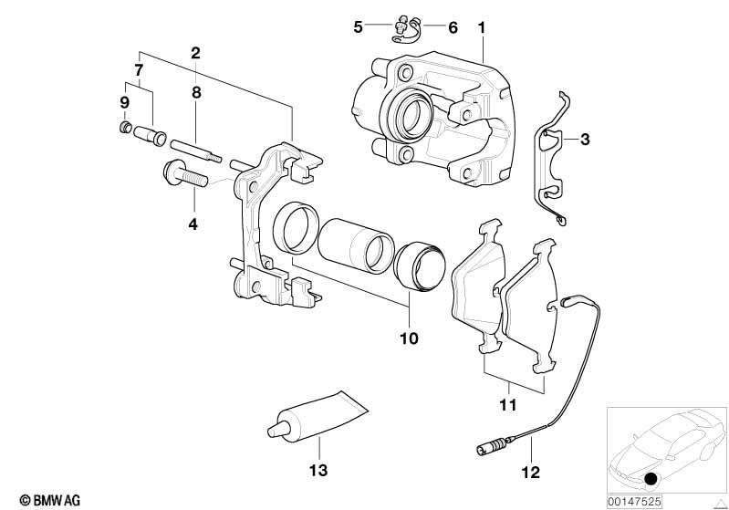 Genuine Brake Pads Repair Kit Braking Replacement Fits E39 34116761278