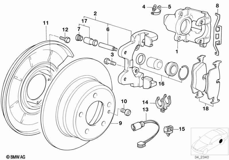 Genuine Brake Pads Repair Kit Braking Replacement Fits E36 34216761238