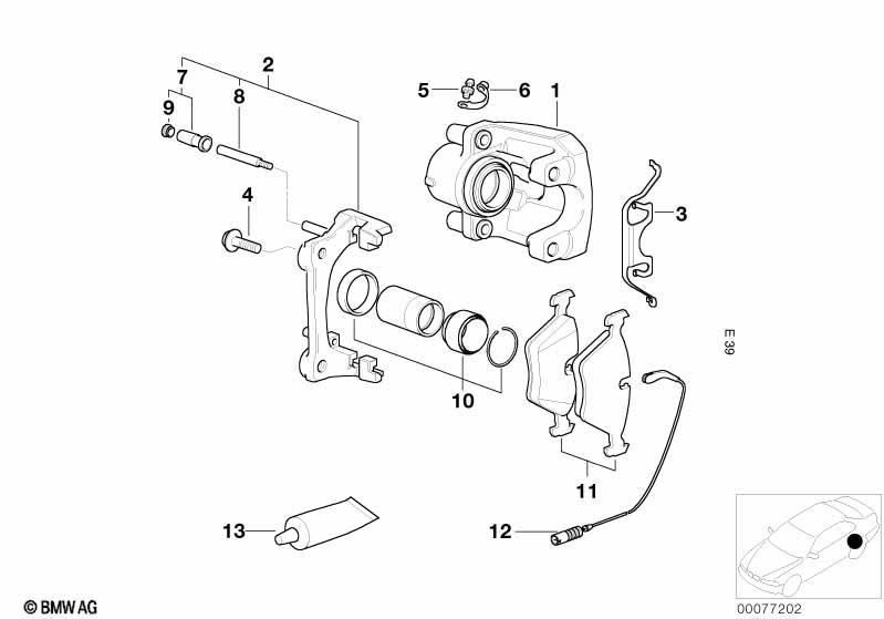 Genuine Brake Pads Repair Kit Braking Replacement Fits E39 34216761281