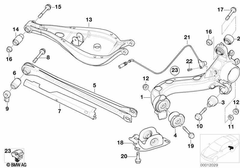 Genuine Rear Axle Support ABS Pulse Generator 34 52 6 752 683