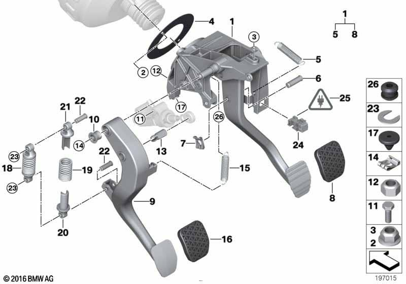Genuine Pedal Rubber Pad 35 21 1 160 422