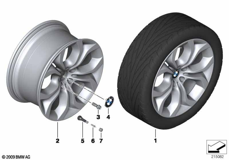 Genuine Alloy Wheel x1 20" Y-Spoke 336 Rear Rim 36 11 6 796 152 view 2