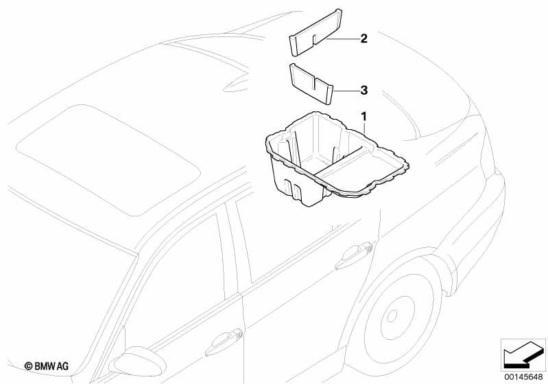 Genuine Under Boot Floor Storage Organiser Panel Long 51 47 7 146 048 view 2