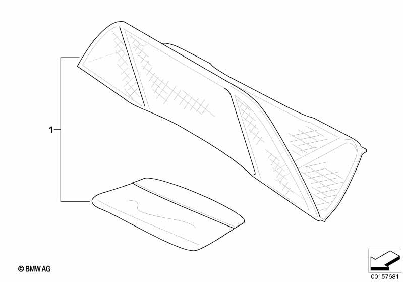 Genuine Wind Deflector Shield 54 31 7 037 729 view 2