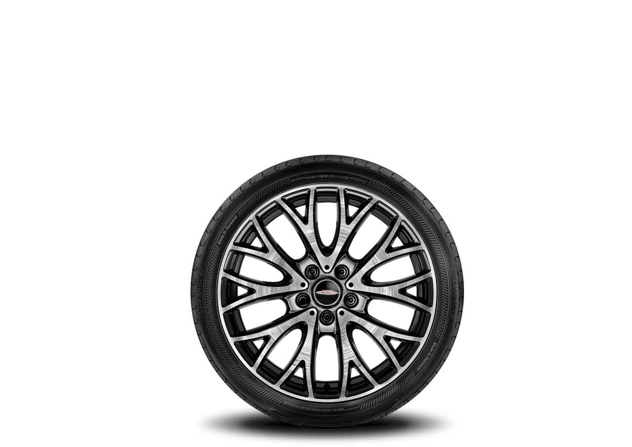 Genuine 19" JCW Alloy Wheel Cross-Spoke R134 Burnished Black 36 11 6 854 451 view 3