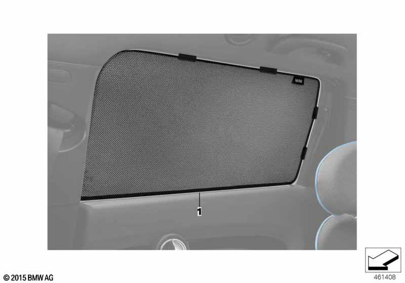 Genuine Sun Visor Blind Protectors Side Windows Essential Black 51 46 2 408 528 view 3