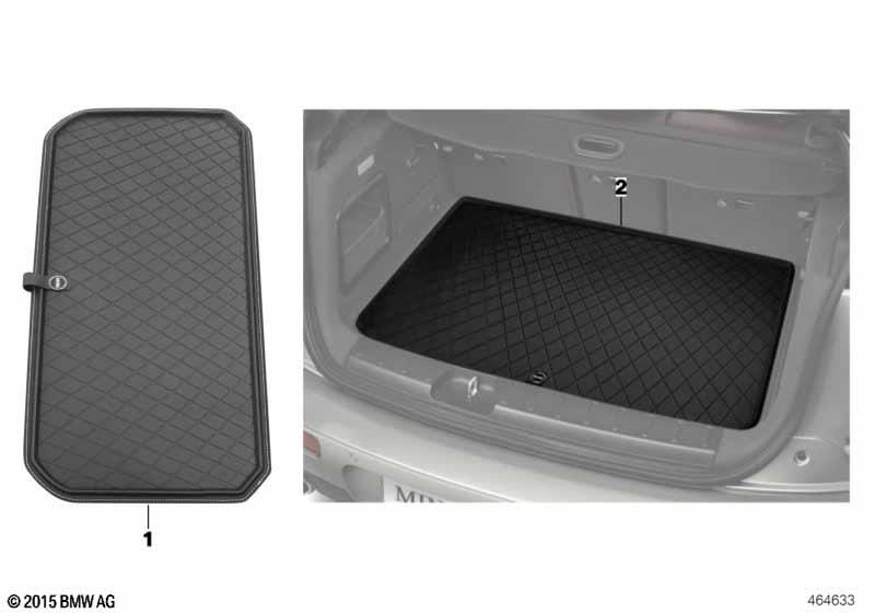 Genuine Boot Mat Fitted Luggage Compartment Mat Essential Black 51 47 2 353 820 view 3