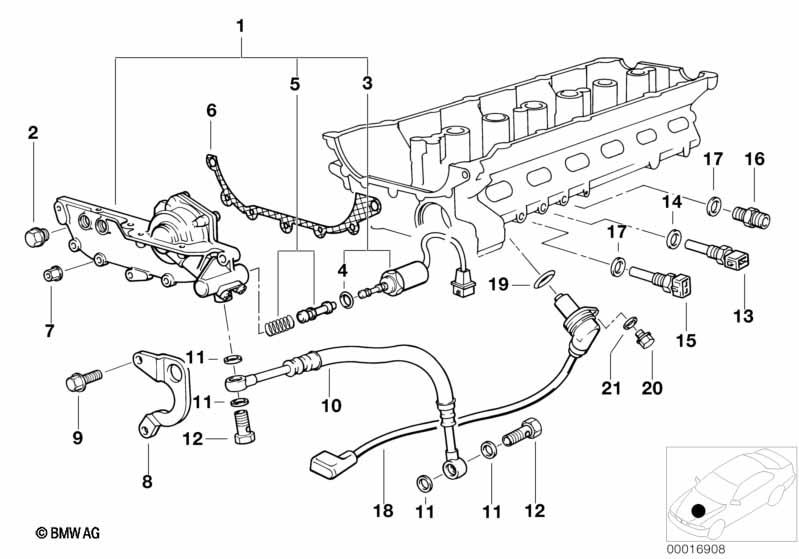 Genuine Cylinder Head Vanos Camshaft Position Sensor view 2