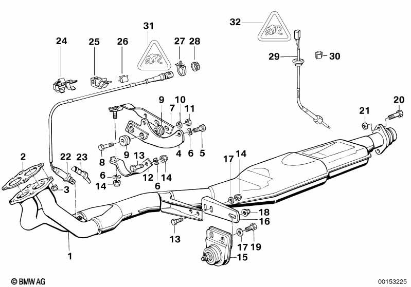 Genuine Exhaust Suspension Support Shackle 18 21 1 712 639 view 2