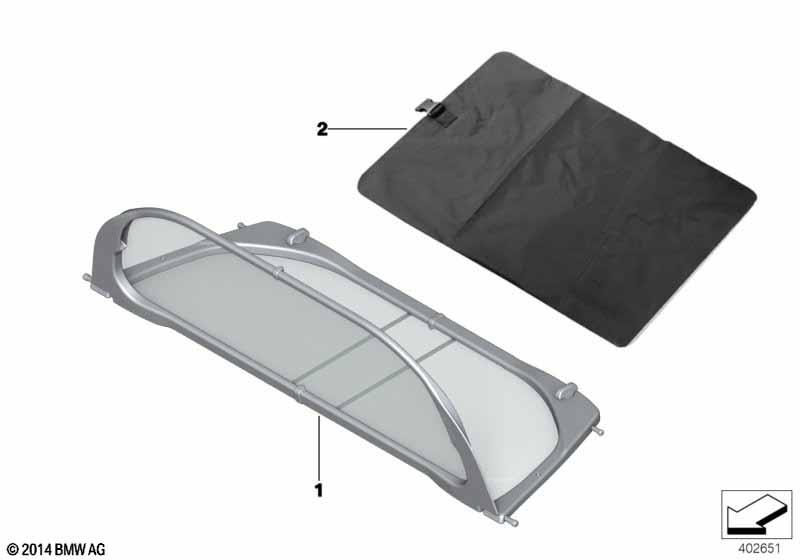 Genuine Wind Deflector Shield Guard 54 34 7 468 158