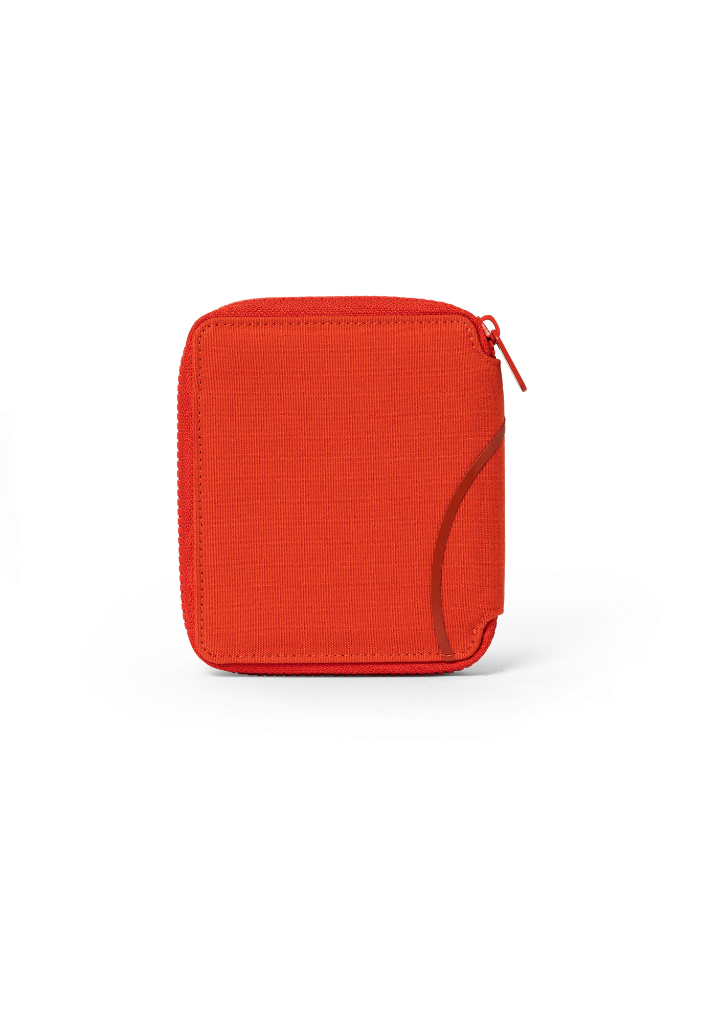 Genuine Wallet Outline Print Rebel Red Zip 4 Card Slots Coin Pocket 80 21 5 B32 0C2 view 3