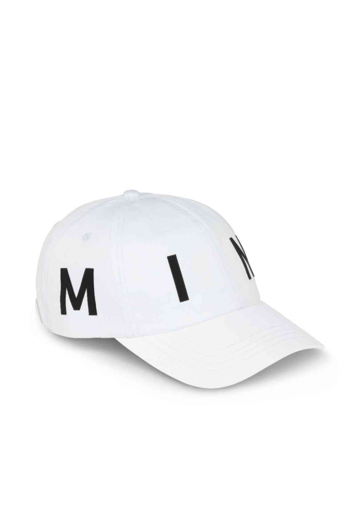 Genuine Wordmark Baseball Cap White Hat  Panel Fabric Adjuster view 3