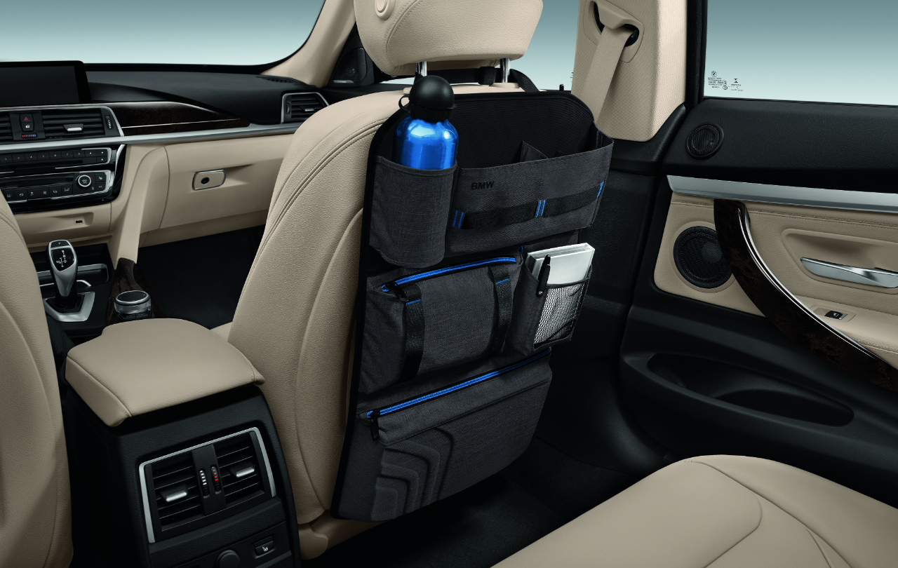 Genuine Seat-Back Headrest Storage Organiser Multi Pocket Pouch 52 12 2 406 212 view 4