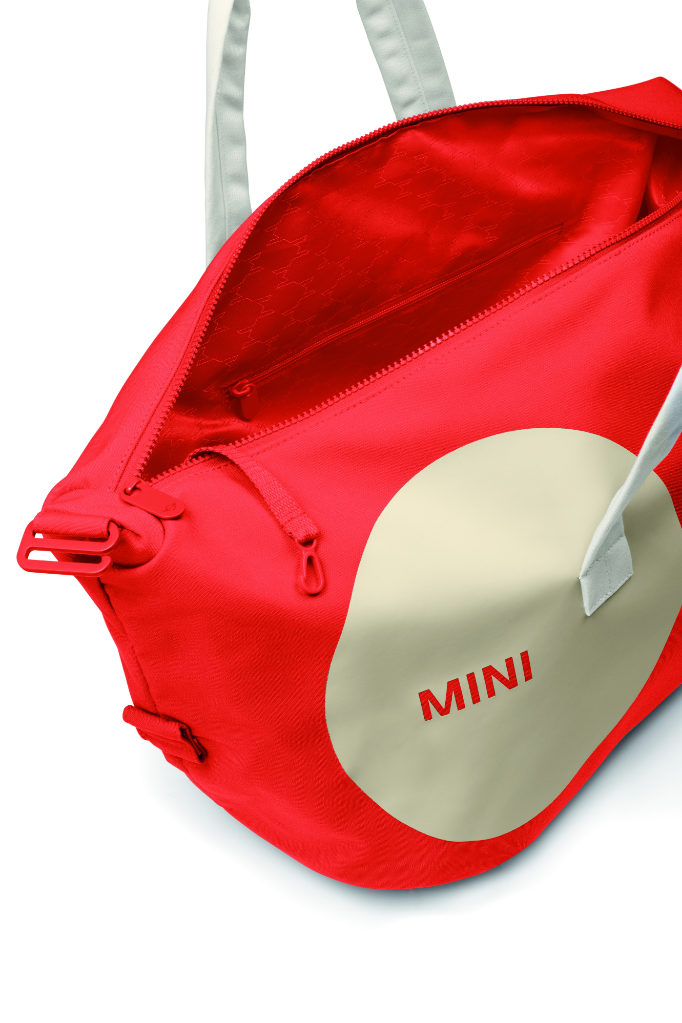 Genuine Duffle Bag Car Face Detail Rebel Red Vibrant Silver White 80 22 5 B32 0D4 view 3