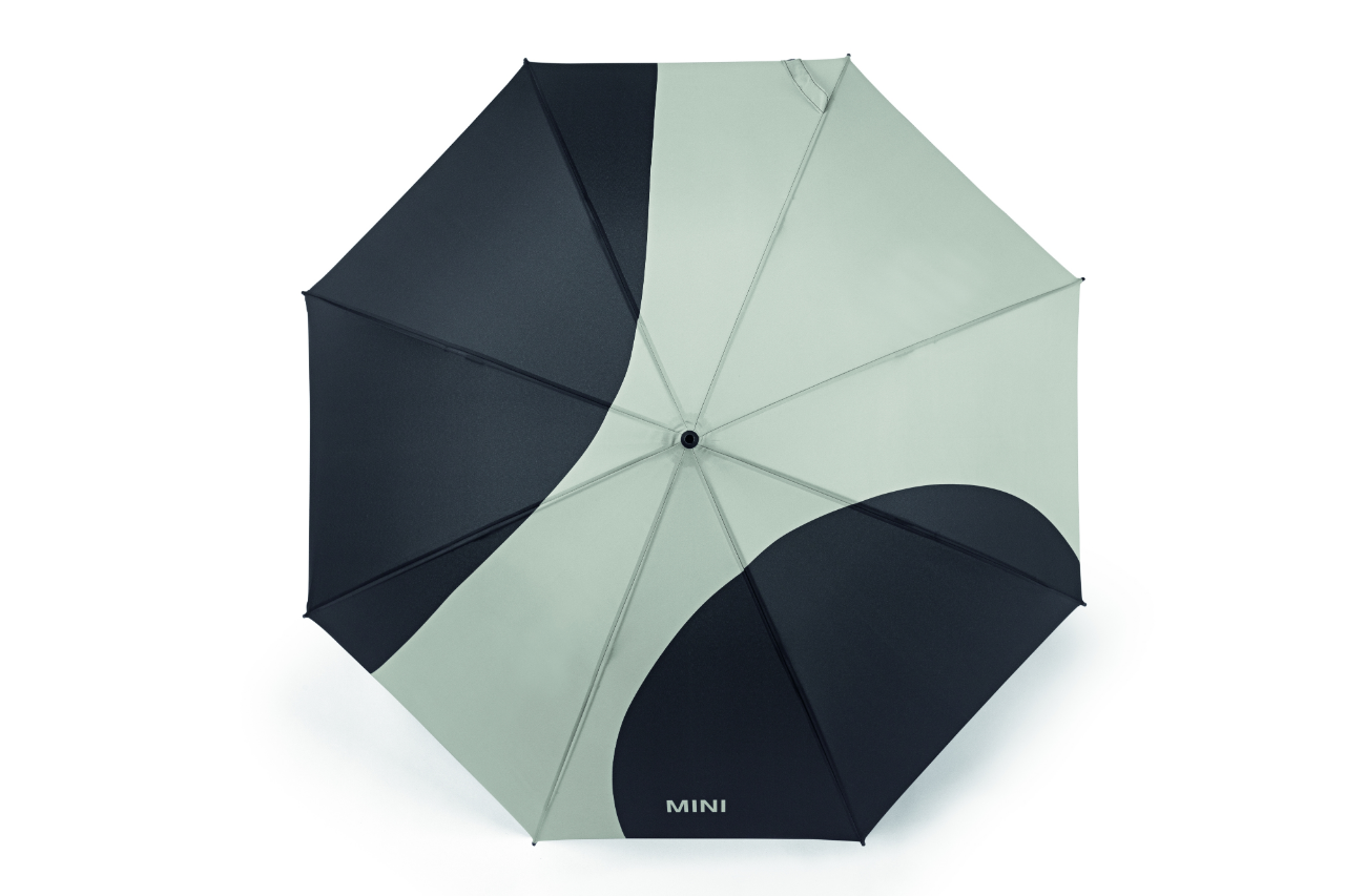Genuine Umbrella Walking Stick Car Face Detail Black Grey Push Button 80 23 5 B32 0F6 view 3