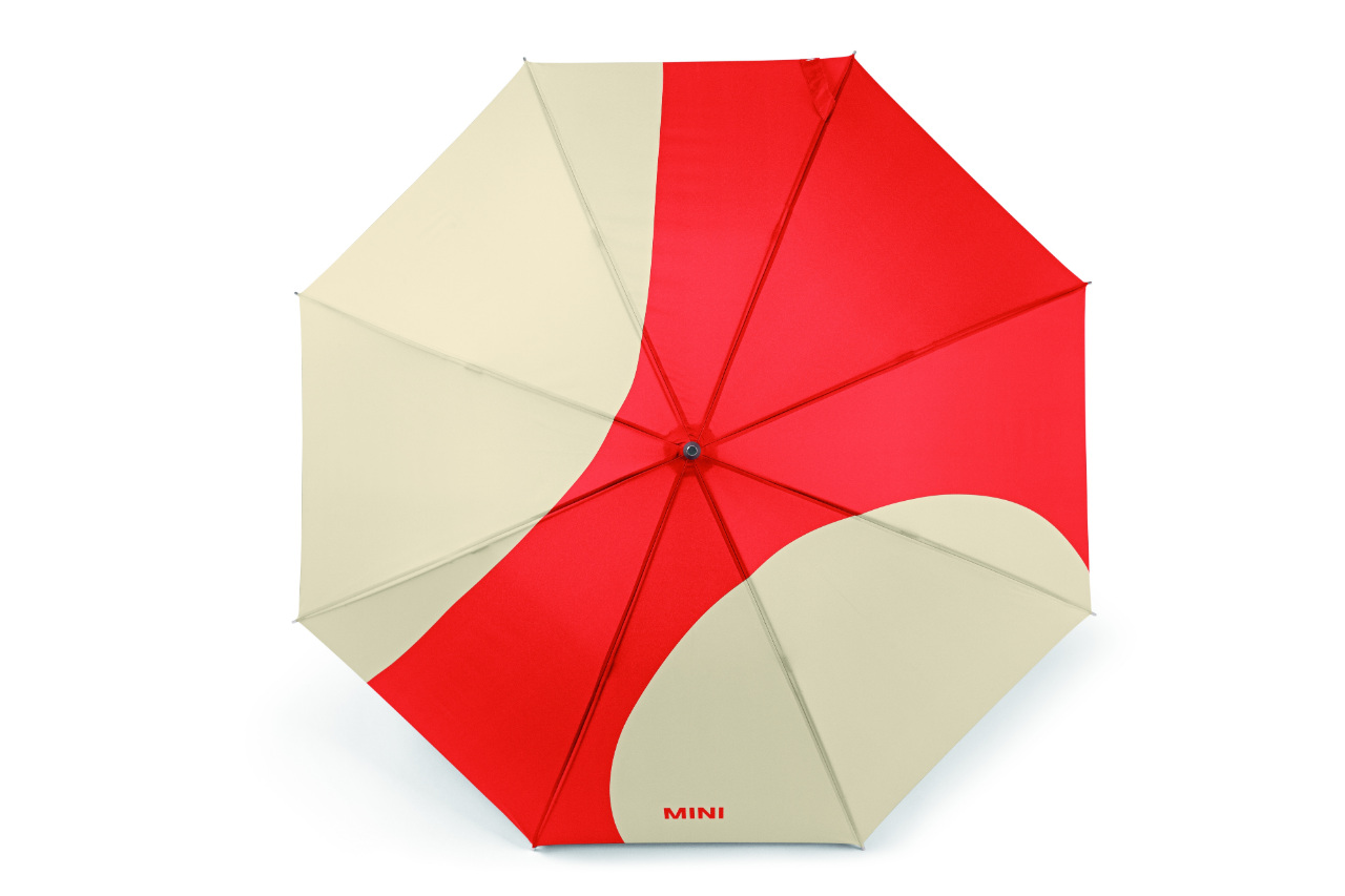 Genuine Umbrella Walking Stick Car Face Detail Vibrant Silver Rebel Red 80 23 5 B32 0F7 view 3
