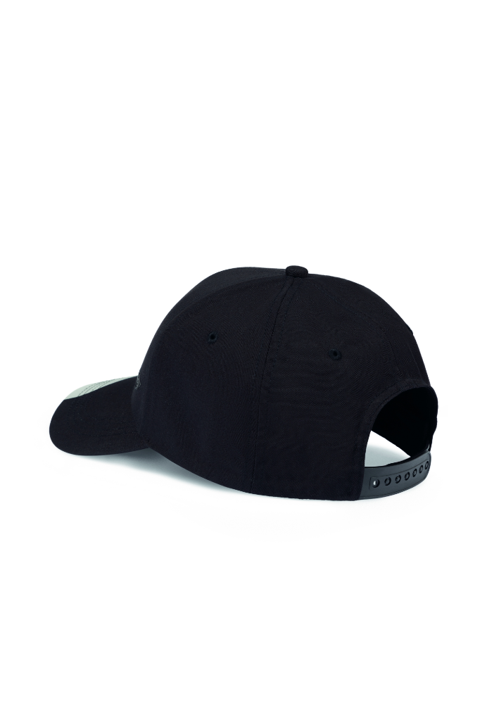 Genuine Baseball Cap  Panel Adjustable Car Face Detail Black Grey view 3