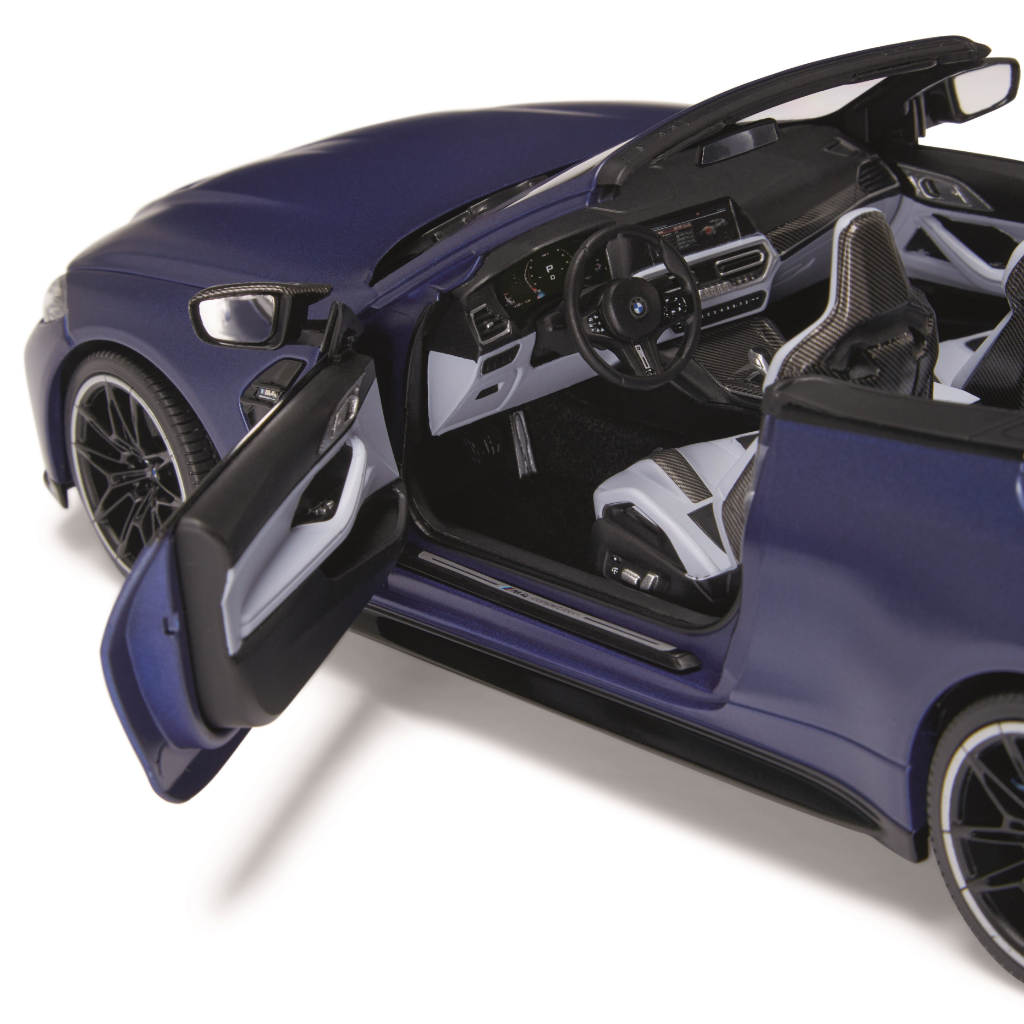 Genuine Car Model Miniature M4 Cabrio G83 Blue 1:18 view 3