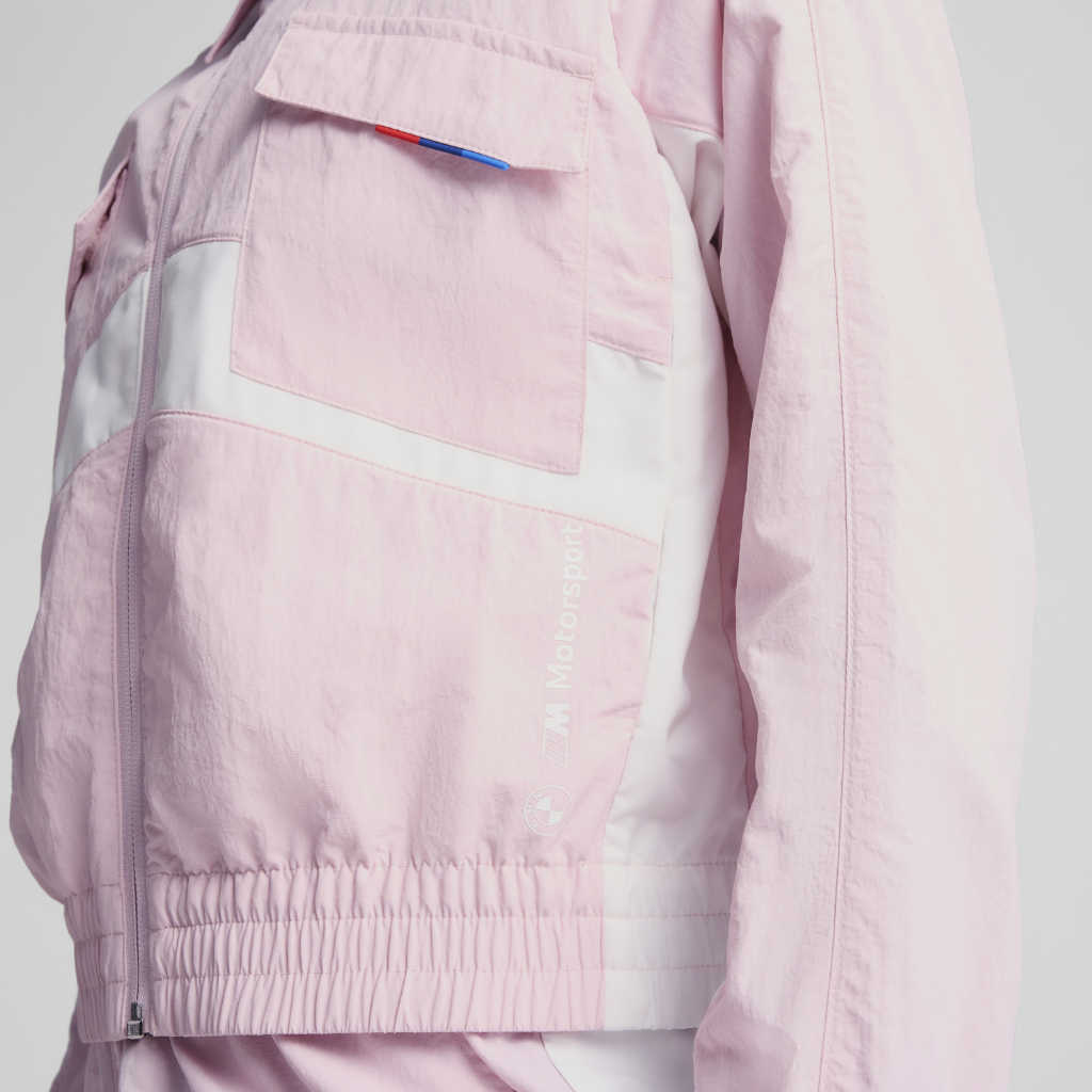 Genuine M Motorsport Woven Womens Jacket Mauve Rose Top Relaxed Fit view 3