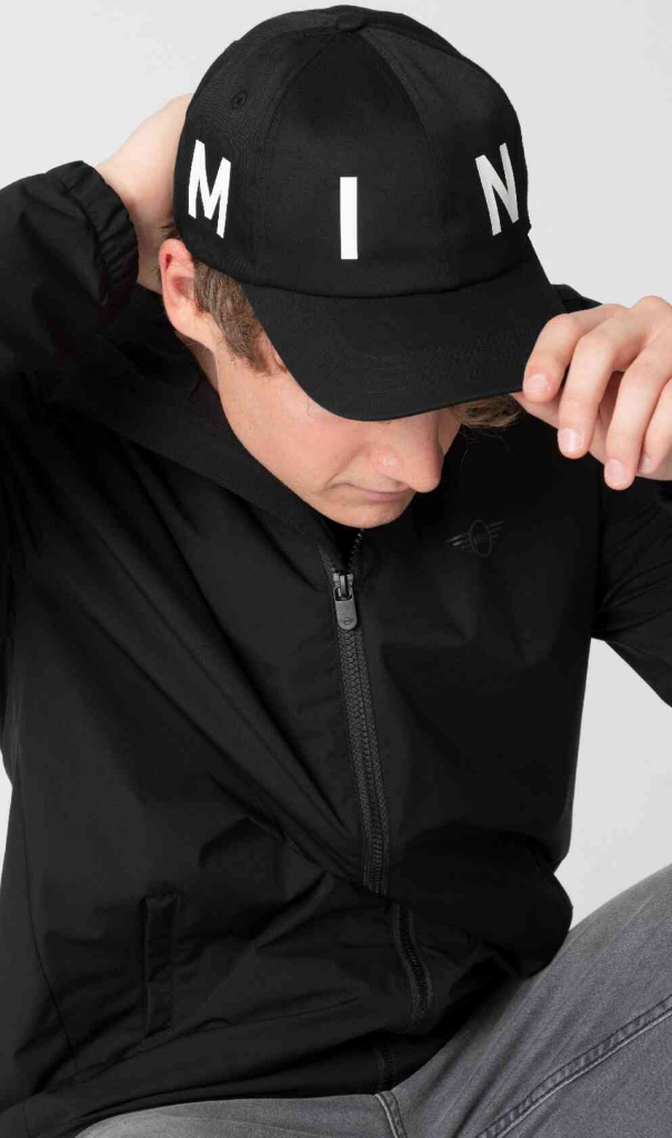 Genuine Wordmark Baseball Cap Black Hat  Panel Fabric Adjuster view 3