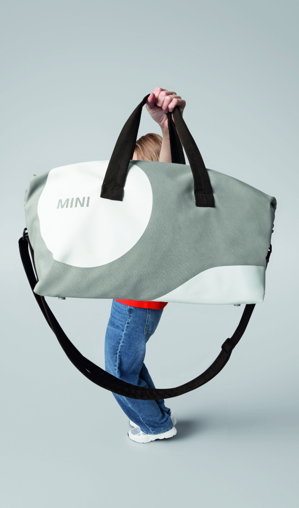 Genuine Duffle Bag Car Face Detail Grey White Black Zip Open Pocket  80 22 5 B32 0D3 view 4