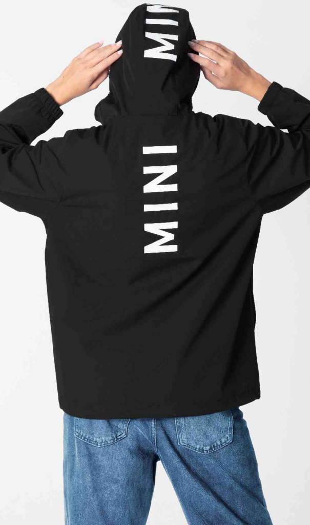 Genuine Wordmark Womens Ladies Jacket Black Top Hood Full Zip Loose Fit view 4