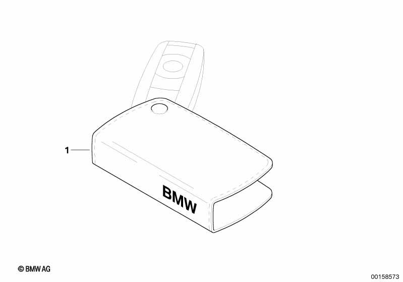 Genuine Key Holder Fob Leather Case/Cover 51 21 0 414 778 view 5