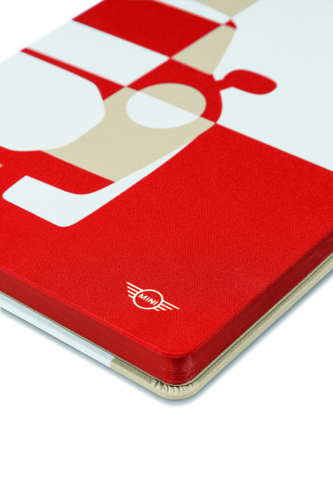 Genuine Notebook Car Tile Rebel Red Vibrant Silver White Fabric Cover 80 24 5 B32 100 view 4