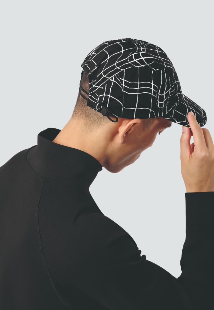Genuine M Mens Baseball Cap Hat Black Nylon  Panel Fit Cord Strap Adjuster view 6