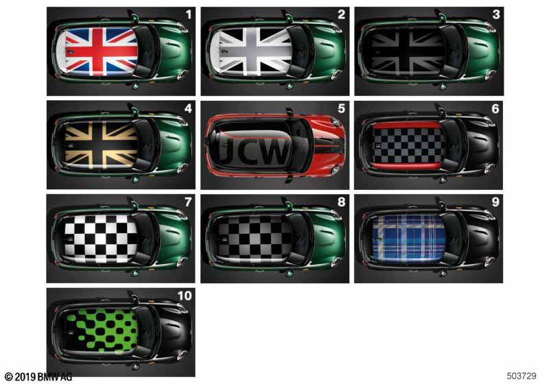 Genuine Standard Roof Decoration John Cooper Works JCW 51 14 2 459 035 view 8