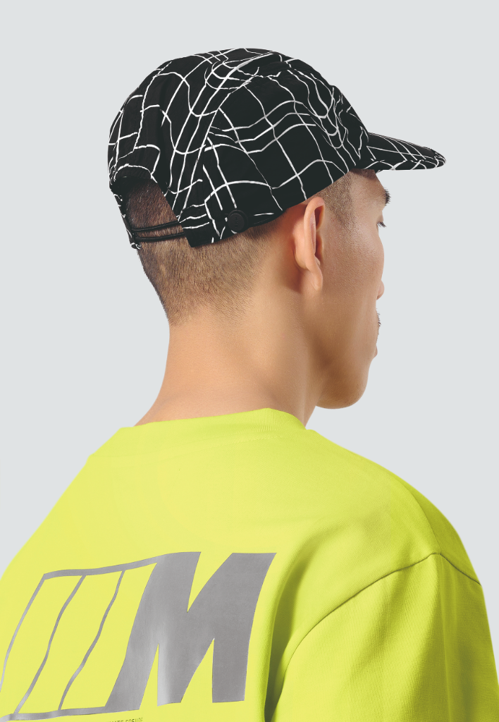 Genuine M Mens Baseball Cap Hat Black Nylon  Panel Fit Cord Strap Adjuster view 9