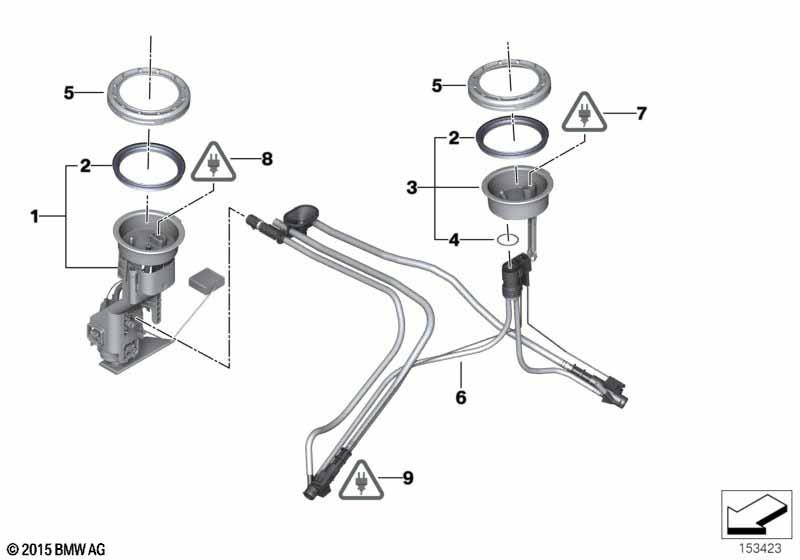 Genuine Left Fuel Level Sensor 16 11 6 762 044 view 2