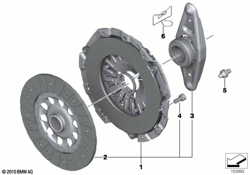 Genuine Clutch Fork Release Lever Retainer Spring Clip 21 51 7 570 284 view 2