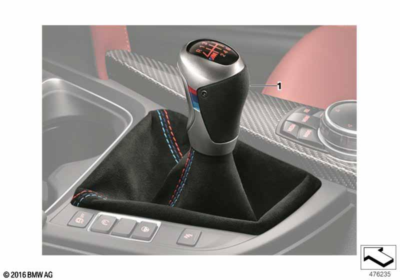 Genuine M Performance Gearshift Knob With Alcantara Gaiter 25 11 2 413 886 view 2