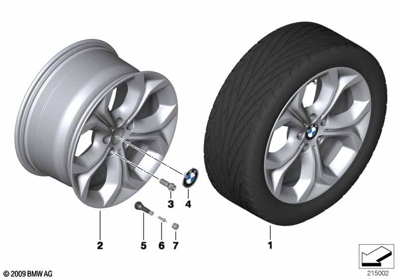 Genuine Alloy Wheel x1 19" Y-Spoke 335 Rim 36 10 6 788 008 view 2