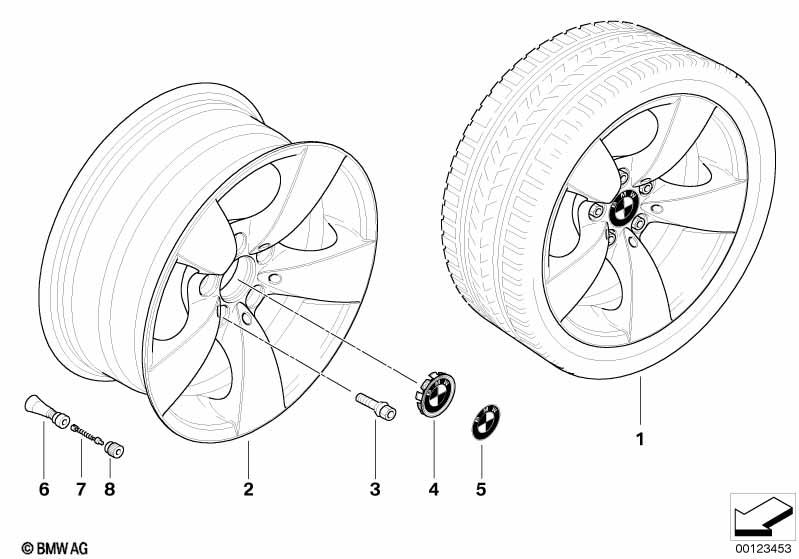 Genuine Alloy Wheel x1 17" Star-Spoke 138 Rim 36 11 6 776 776 view 2