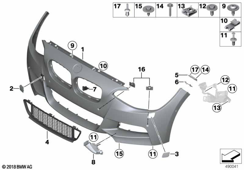 Genuine Front M Sport Primed Towing Eye Flap Hook Cover M 51 11 8 053 828