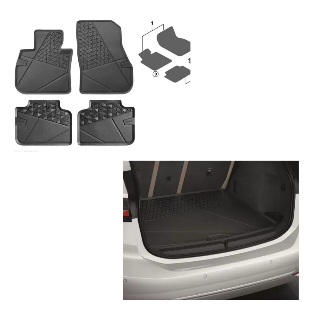 Genuine Mat Protection Pack Front Rear Floor Mats Set Boot Mat U11MAT2