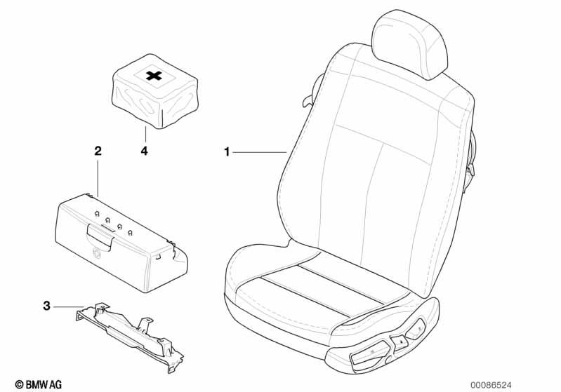 Genuine First Aid Box Mount Bracket 52 10 7 045 018