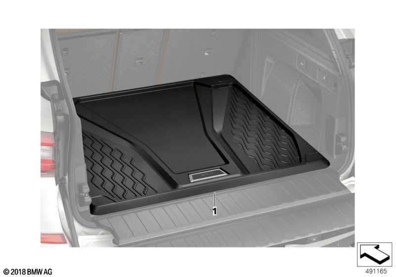 Genuine Trunk Boot Fitted Luggage Compartment Mat 51 47 2 458 568 view 2
