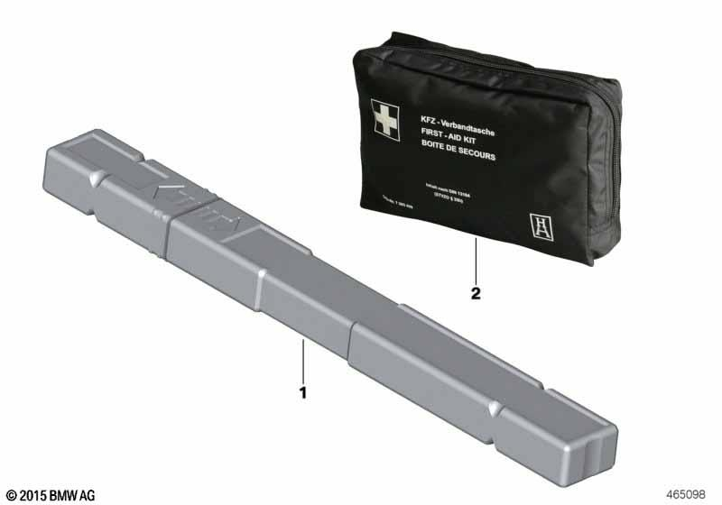 Genuine Emergency Safety Warning Triangle Case Reflector ECE R27 71 60 6 770 487 view 3