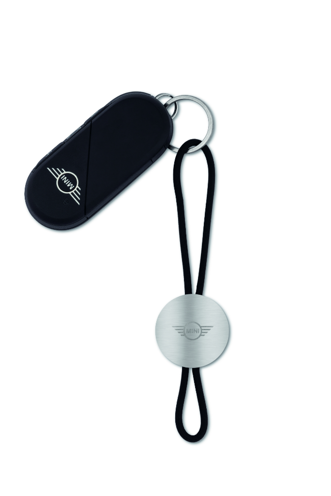 Genuine Keyring Wing Logo Silver Black Stainless Steel Car Key Ring 80 27 5 B32 0E7 view 3