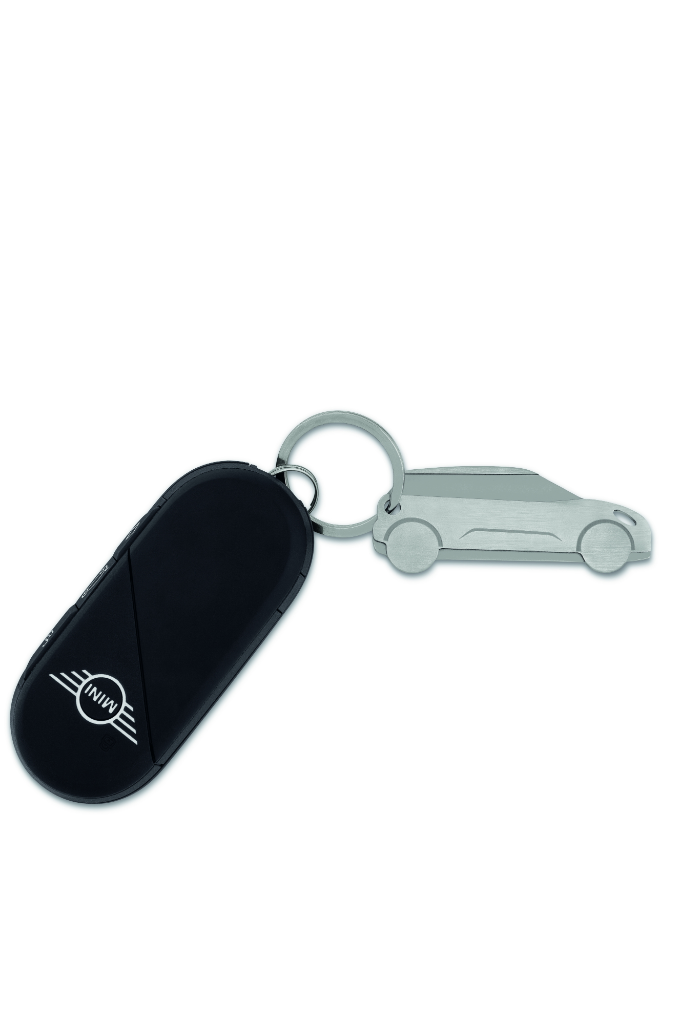 Genuine Keyring Cooper Silver Stainless Steel Car Key Ring Accessory 80 27 5 B32 0E8 view 3