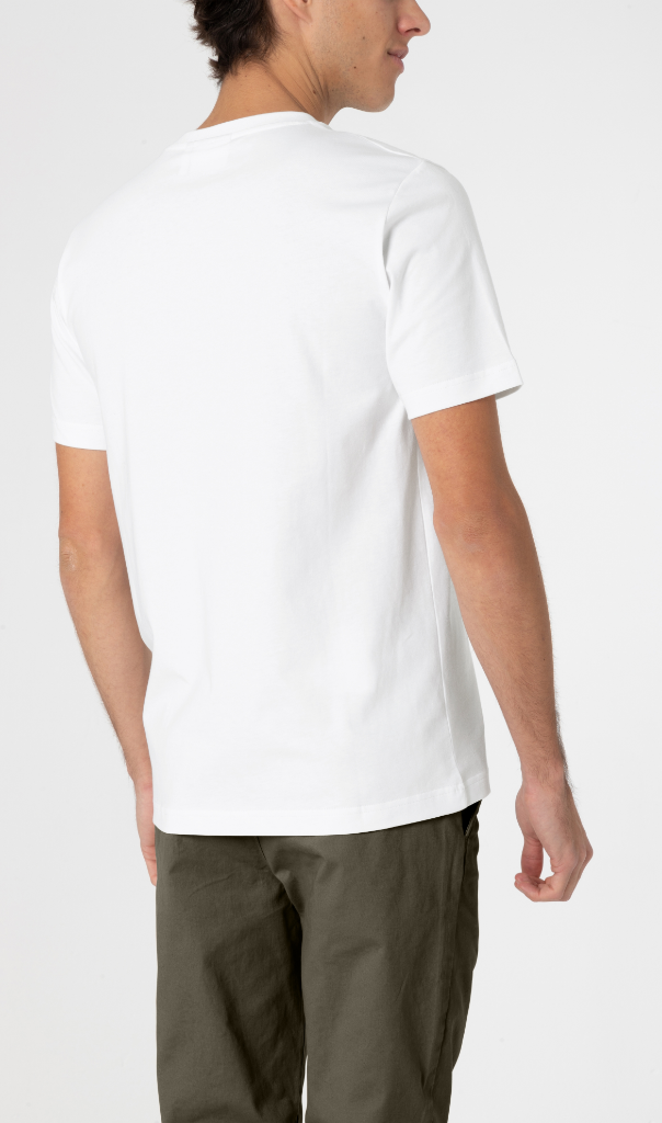 Genuine Mens T Shirt Tee Top Wing Logo Embossed Cotton White Black view 3