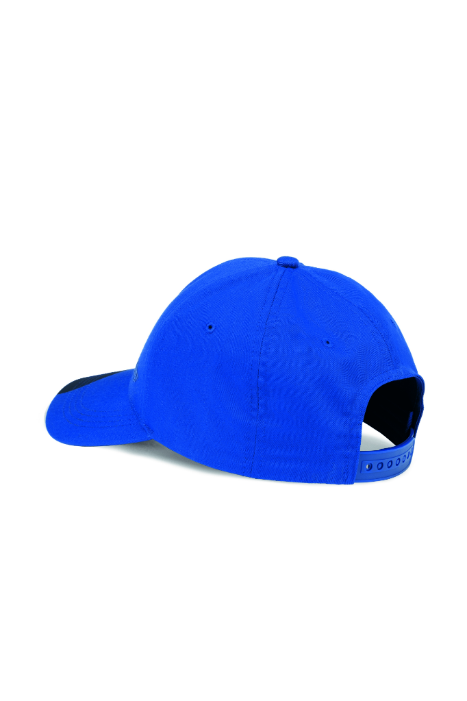 Genuine Baseball Cap  Panel Adjustable Car Face Detail Blazing Blue Indigo view 3