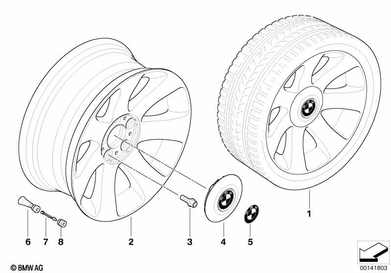 Genuine Wheel Cover Hub Cap 36 13 6 767 829 view 4